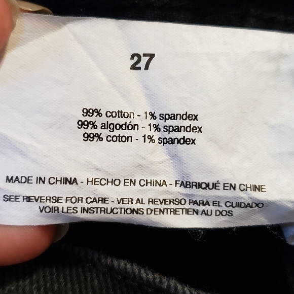 Sam Edelman Women's Black Button-Fly Jeans Size 27 - Picture 10 of 10